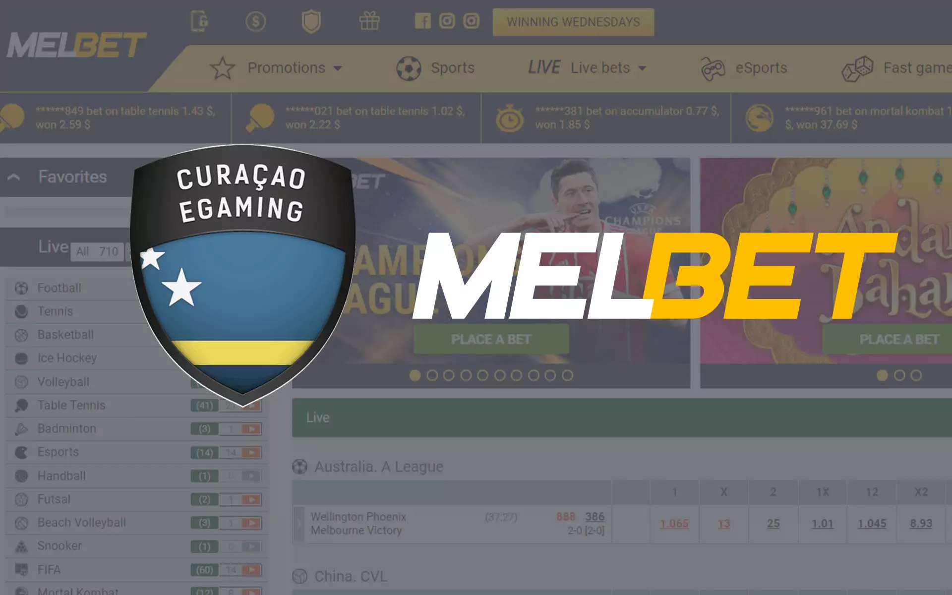 Melbet India is a licensed bookmaker and casino.