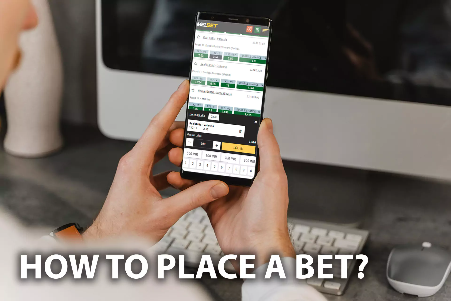 Choose a sports event you like the most and place a bet.