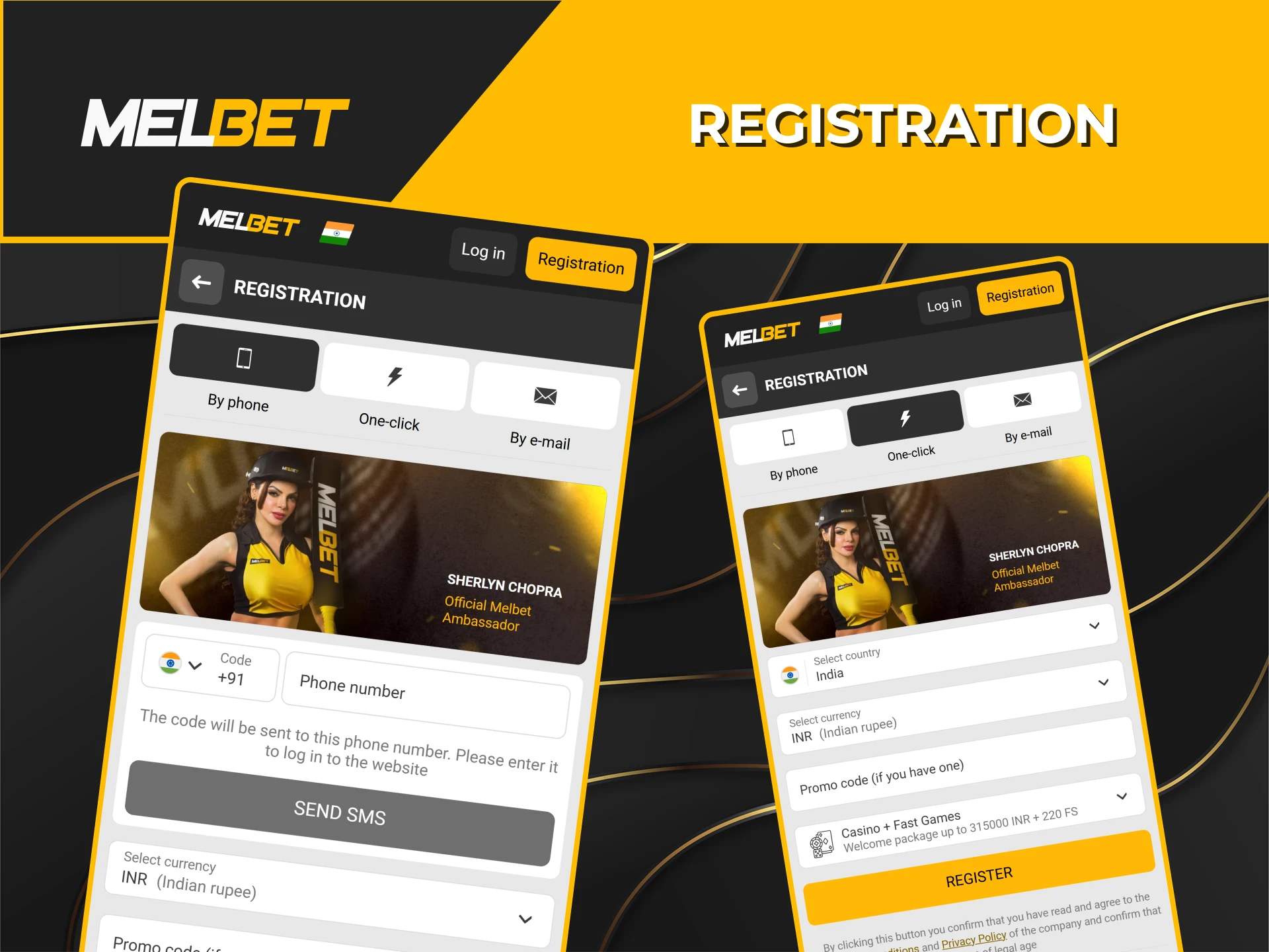 একটি অ্যাকাউন্ট তৈরি করতে Melbet অ্যাপে নিবন্ধন ফর্মটি খুলুন।