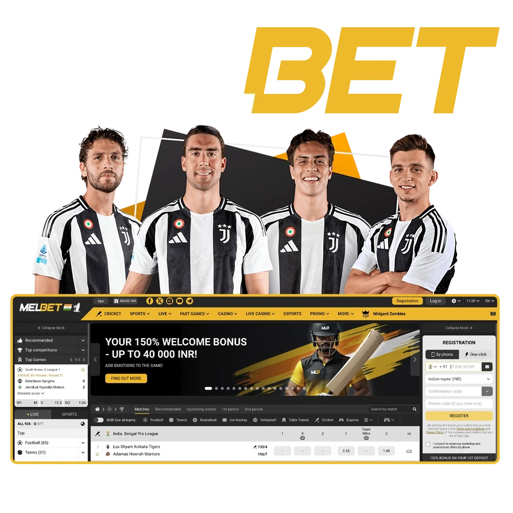 Join Melbet official website and start online sports betting with 40,000 INR bonus.