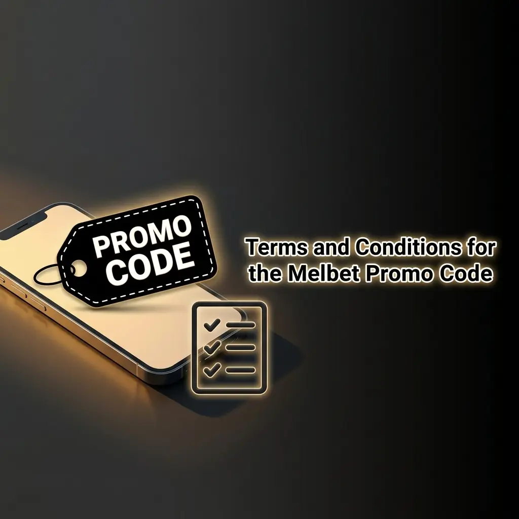 Melbet promo code terms and conditions showing bonus rules, wagering requirements, and deposit details for new players