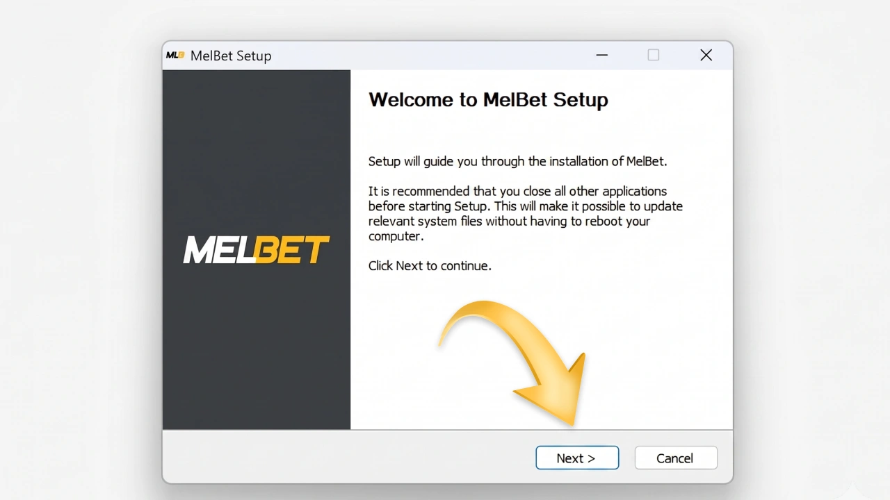 The PC installer will help you easily install the Melbet app.